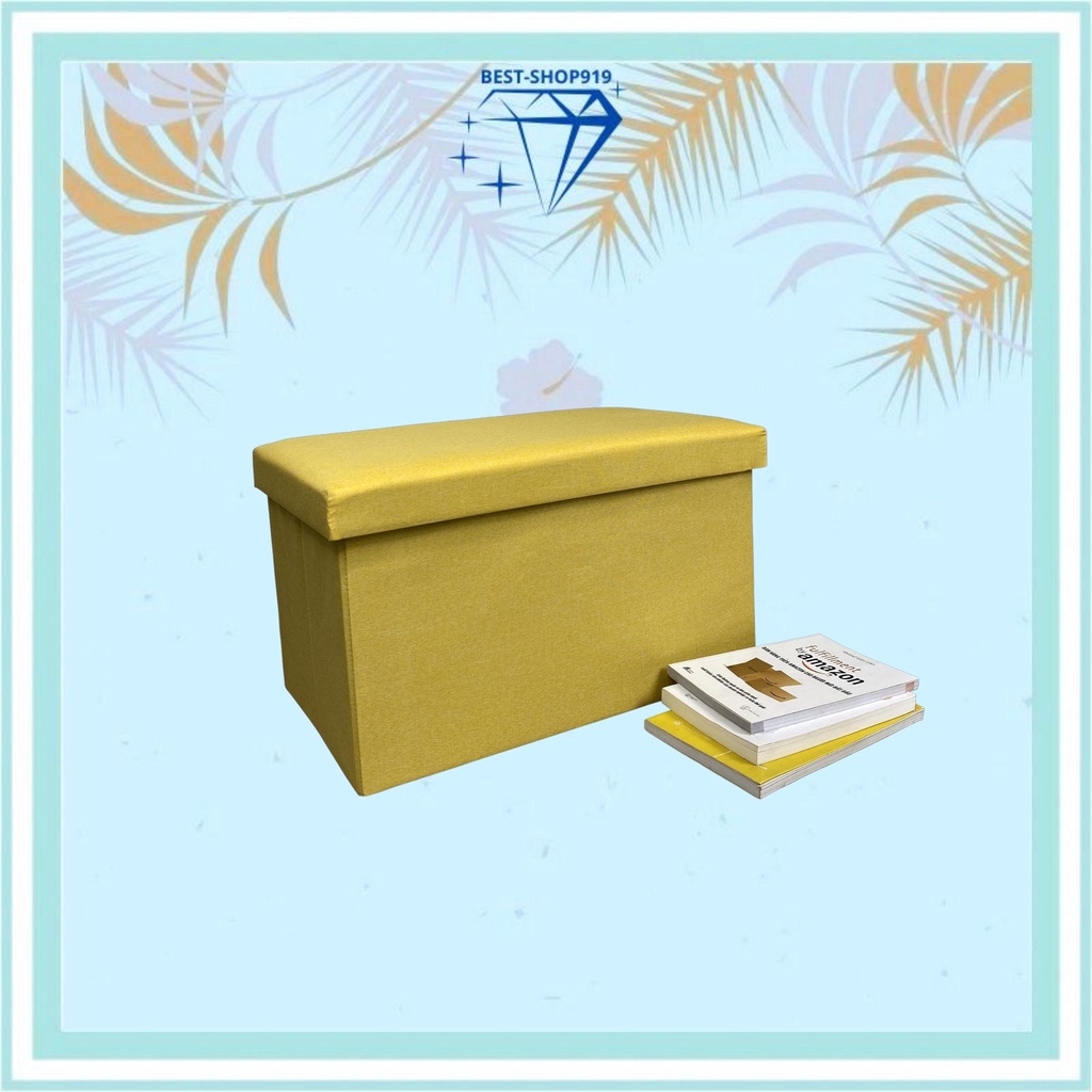 Hộp Vải Đựng Quần Áo Gấp Gọn Kiêm Ghế Ngồi Khung Gỗ Cao Cấp Có Nắp Đậy Chất Liệu Vải oxford 600D Cao Cấp
