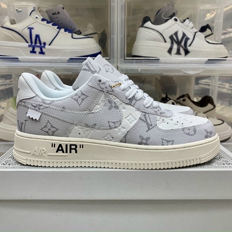 GIÀY THỂ THAO SNEAKER AF1 LV XÁM BẢN CAO CẤP ẢNH THẬT SHOP TỰ CHỤP