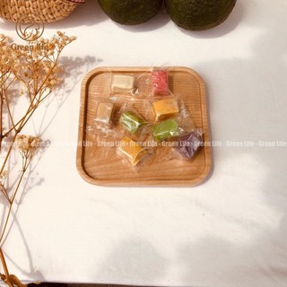 Khay gỗ Xà Cừ vuông 25cm