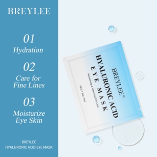 1 cặp mặt nạ mắt Breylee chứa axit hyaluronic để giữ ẩm cho nếp nhăn 5g