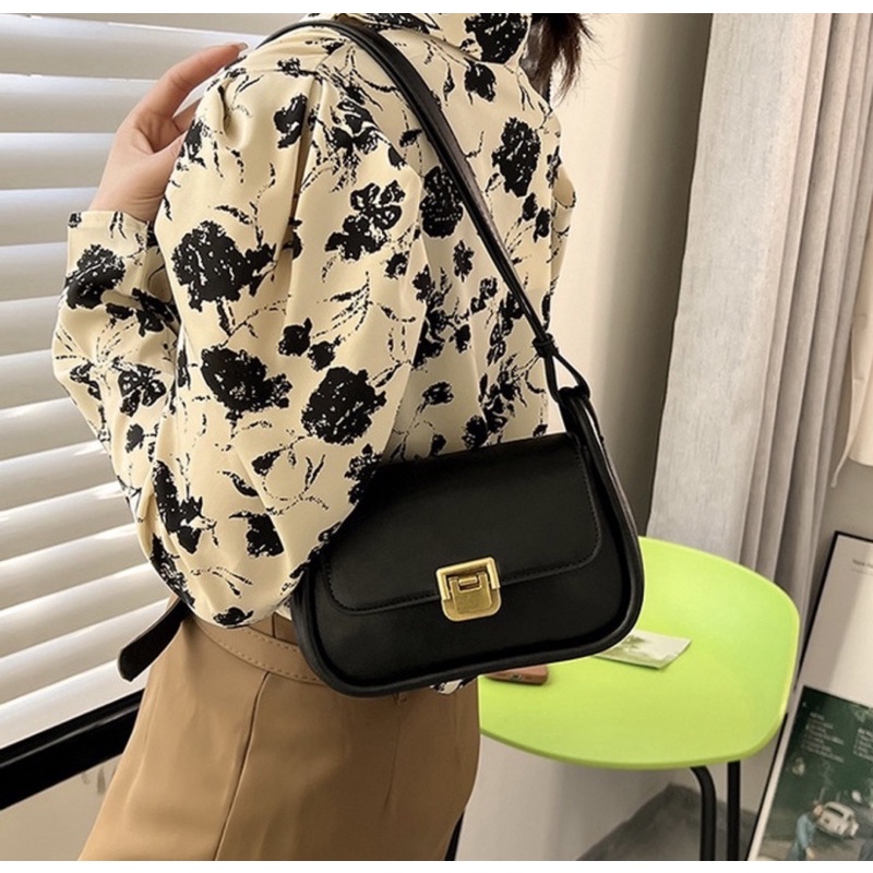 Túi xách nữ, túi kẹp nách khoá gập siêu xinh,siêu dễ thương