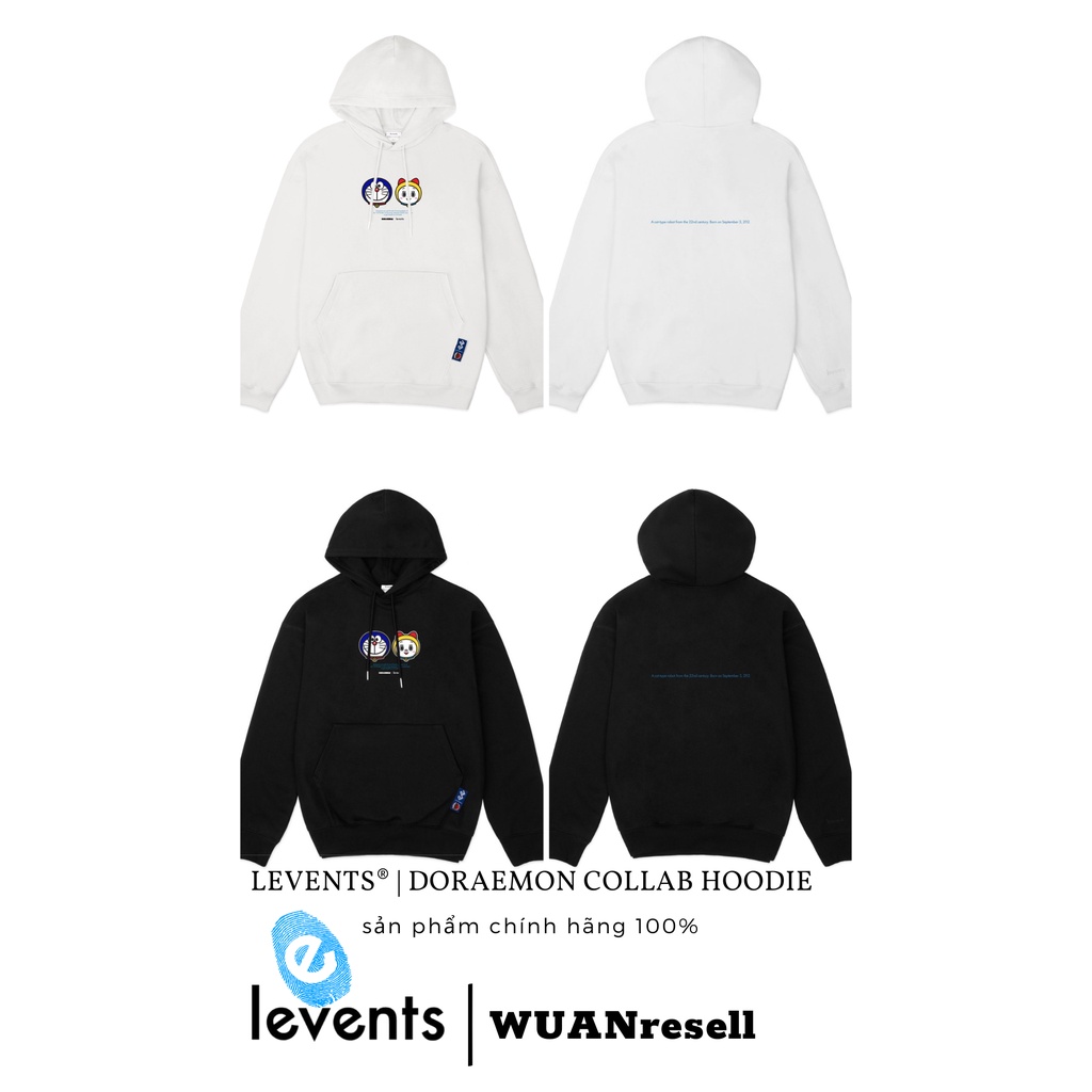 LEVENTS® POPULAR LOGO 2.0 HOODIE/WHITE/BLACK
