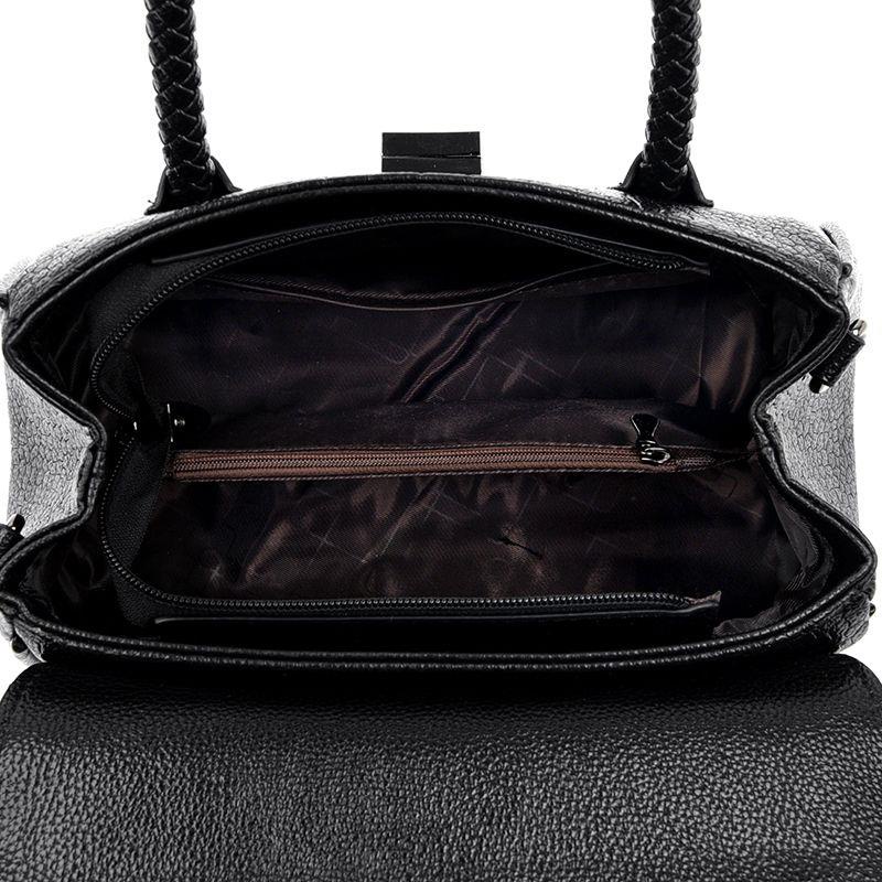 Túi Xách Da Bò Mềm Kiểu Dây Bện Thời Trang 2022 Cho Mẹ Bỉm Sữa