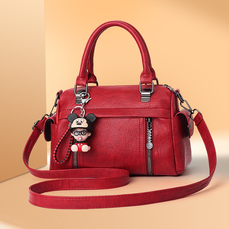 Túi Đeo Vai Bằng Da Mềm Phong Cách Retro Thời Trang Cho Nữ