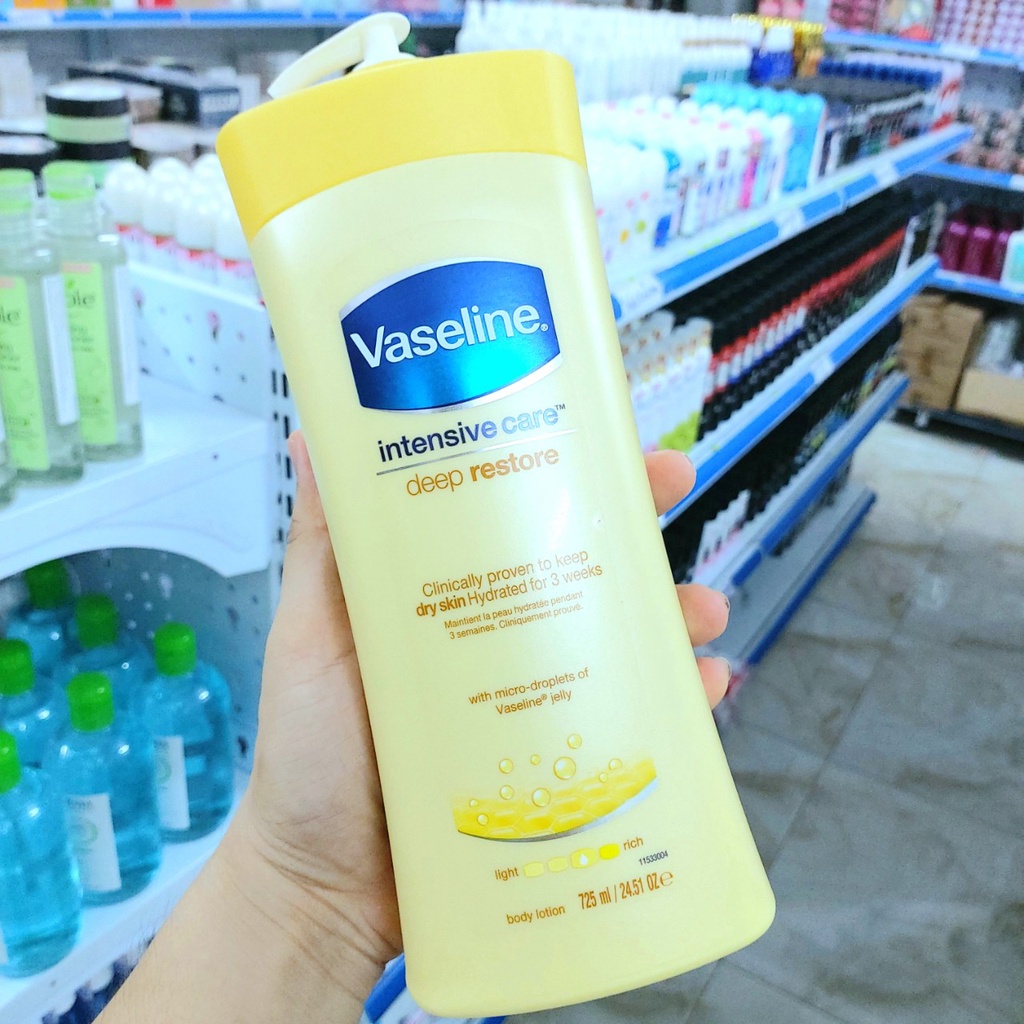 Dưỡng Thể VASELINE 725ml & 320ml - Dưỡng Ẩm Giúp Da Trắng Sáng Mịn Màng