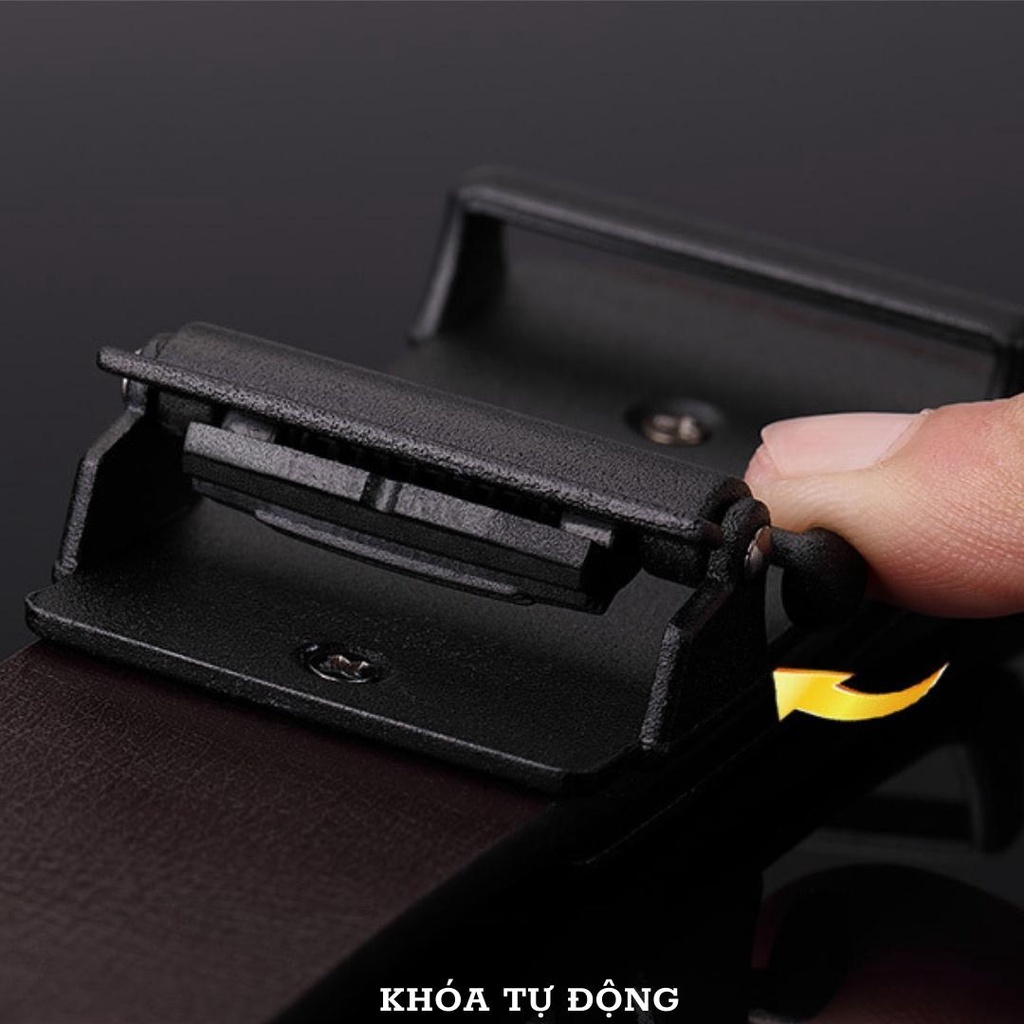 Thắt lưng nam Basic khóa kim loại tự động , dây da cao cấp sang trọng bảo hành 12 tháng TL61