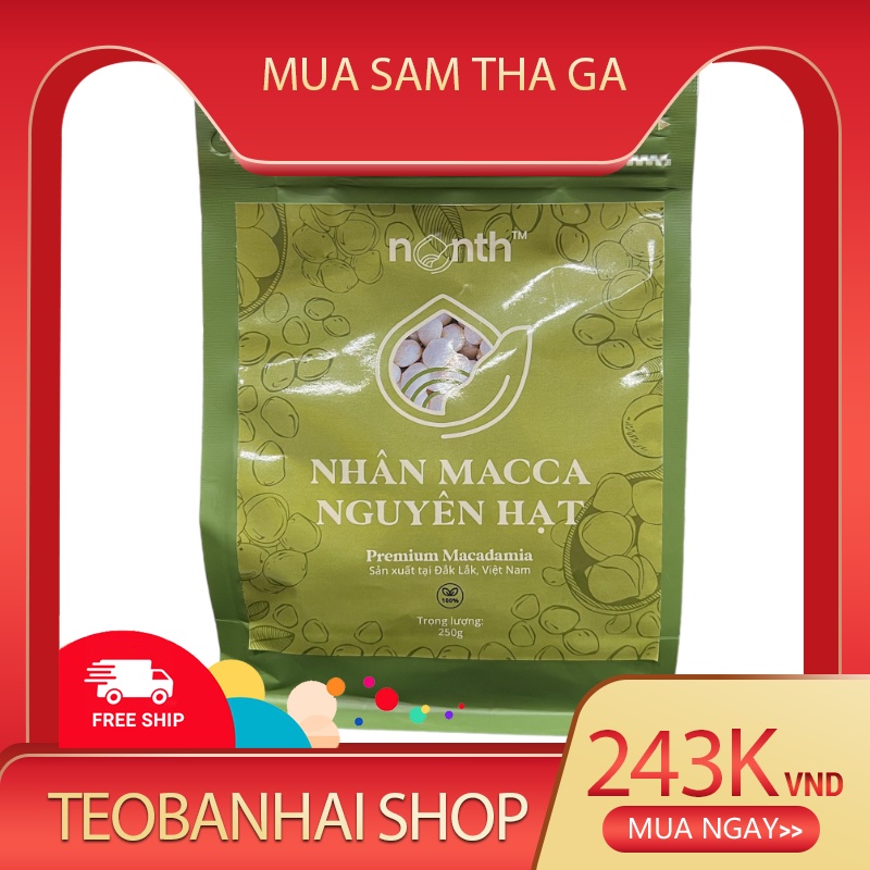 250g 500g 1000g Hạt Macca Organic Tách nhân Đắk Lắk (hạt mắc ca) #hạt #nut #Macca