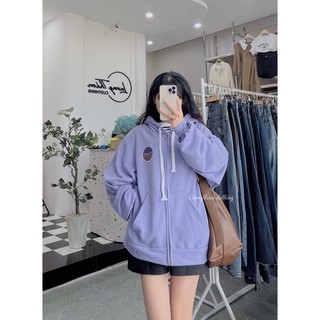 Áo khoác nỉ da cá in Sticker siêu xinh