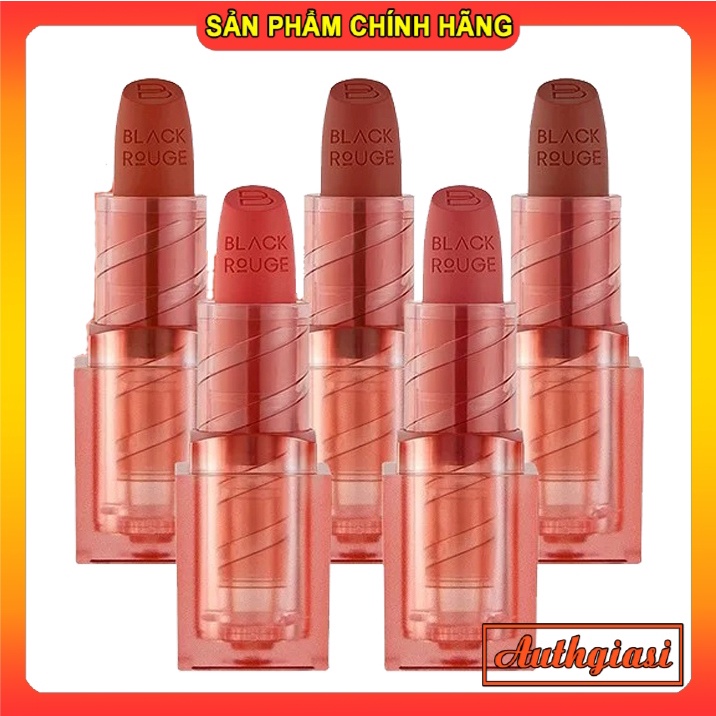 Son thỏi BLACK ROUGE Wearable Velvet Lipstick mềm mịn căng mọng siêu lì
