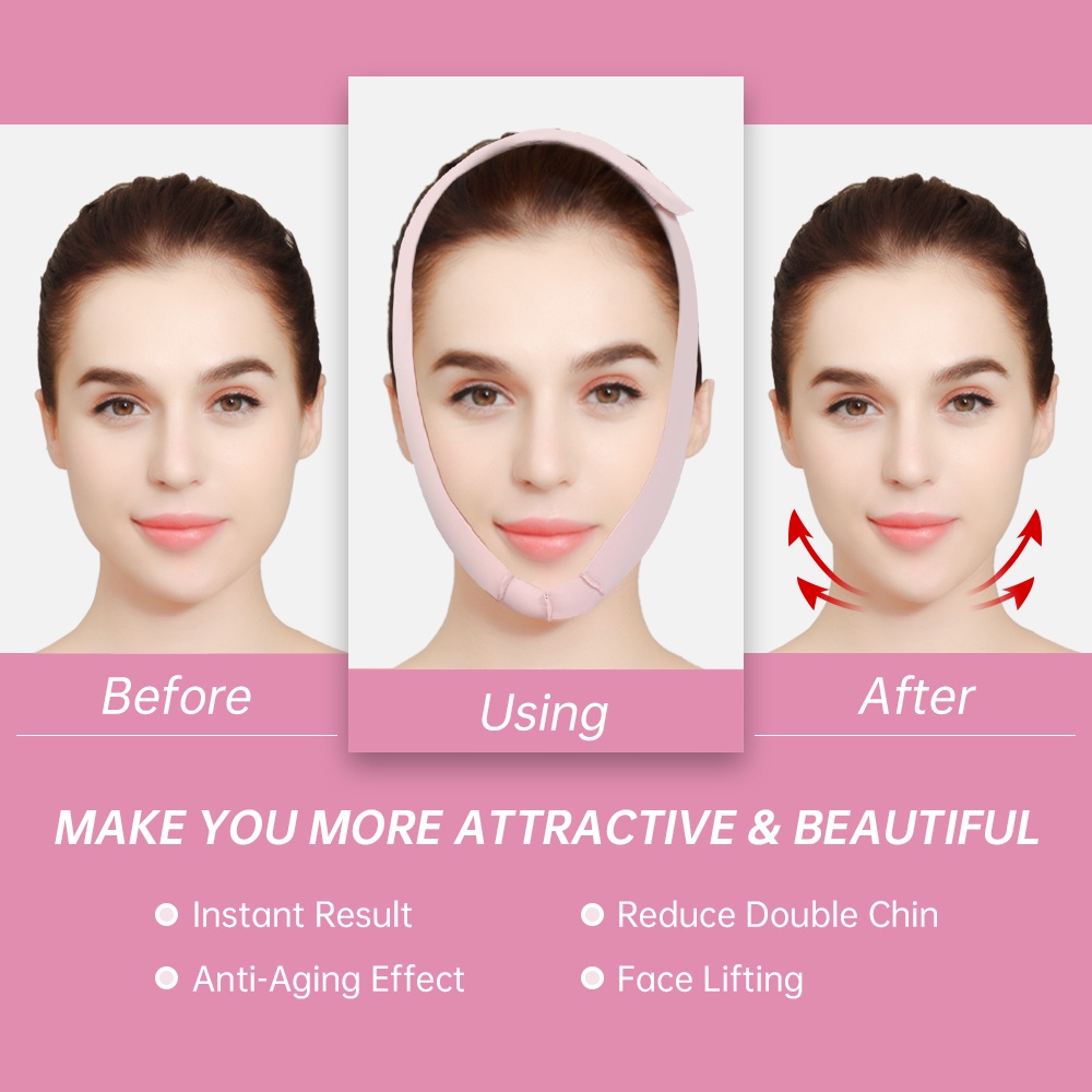 Băng đeo JUNLAIKANG nâng cơ mặt tạo cằm chữ V có thể tái sử dụng