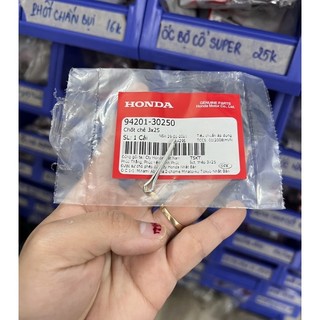 Chốt chẻ 3x25 gắn cốt chống đứng wave dream chính hãng honda
