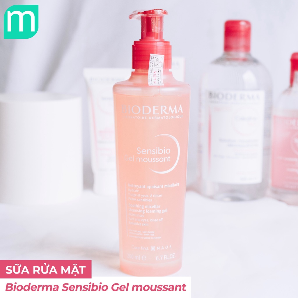 Gel Rửa Mặt Bioderma Sensibio Gel Moussant 200ml