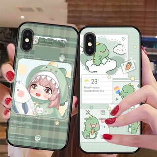 Ốp lưng điện thoại Iphone X / ip Xs / ip Xs max khủng long dino happy
