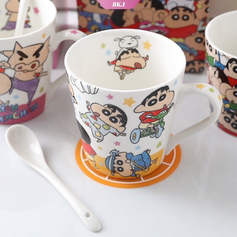 ✙✴Cốc Sứ Uống Sữa / Cà Phê In Hoạt Hình Cậu Bé Bút Chì Shin-Chan Dễ Thương Ku
