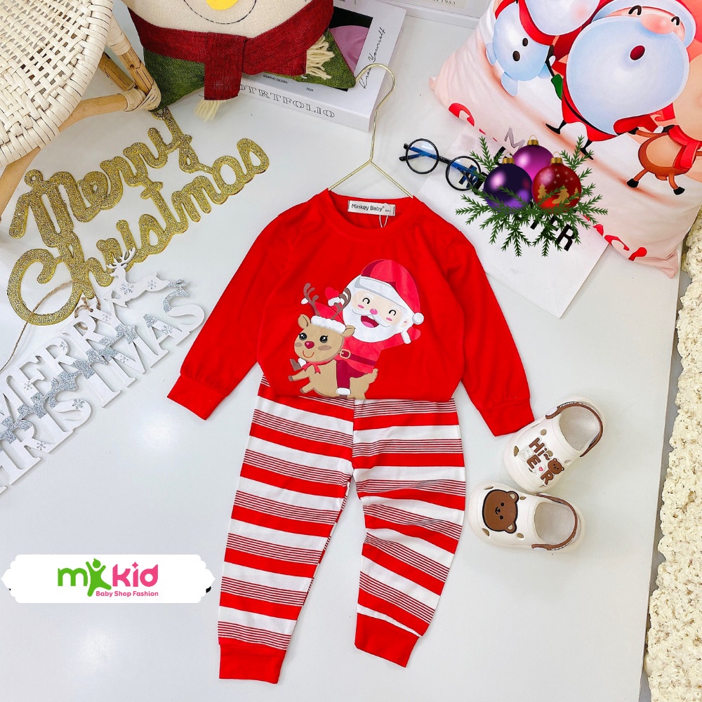Đồ Giáng Sinh Cho Bé 6-26KG 💖 Bộ NOEL Cho Bé Trai Bé Gái 💖 Chất Cotton Lạnh dày dặn và giử ấm tốt cho bé . .