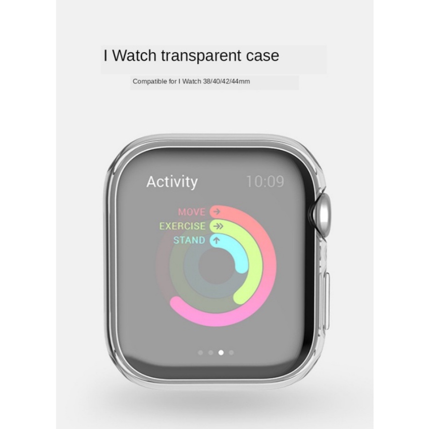 Ốp Bảo Vệ Màn Hình Đồng Hồ Thông Minh 360 Độ Bằng TPU Mềm Trong Suốt Cho IWatch SE 7 6 5 4 3 2 1 SE 7 6 5 4 3 2 1
