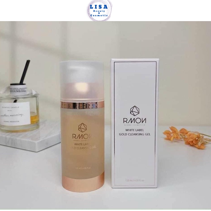 Sữa Rửa Mặt Thảo Mộc Rmon White Label Gold Cleansing Gel Hàn Quốc (Chai 120ml)