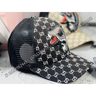 Nón kết nón lưỡi trai phối lưới sói đen
