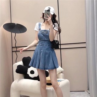 Váy Yếm Denim Plus Size Cho Nữ