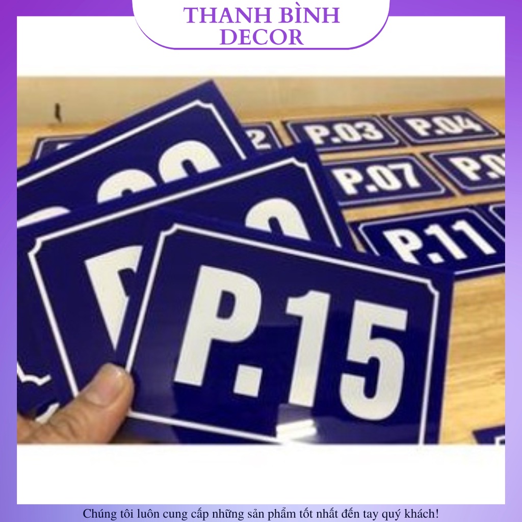 (GỌI LA CO)Biển số nhà, bảng số nhà mica thiết kế mẫu miễn phí theo yêu cầu