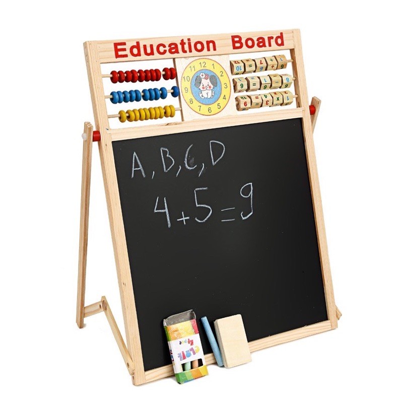 Bảng Từ Ghép Nam Châm Chữ Và Số - Bảng Edu Ghép Gỗ Hai Mặt Thông Minh - Đồ Chơi Cho Bé Học Tư Duy Thông Minh