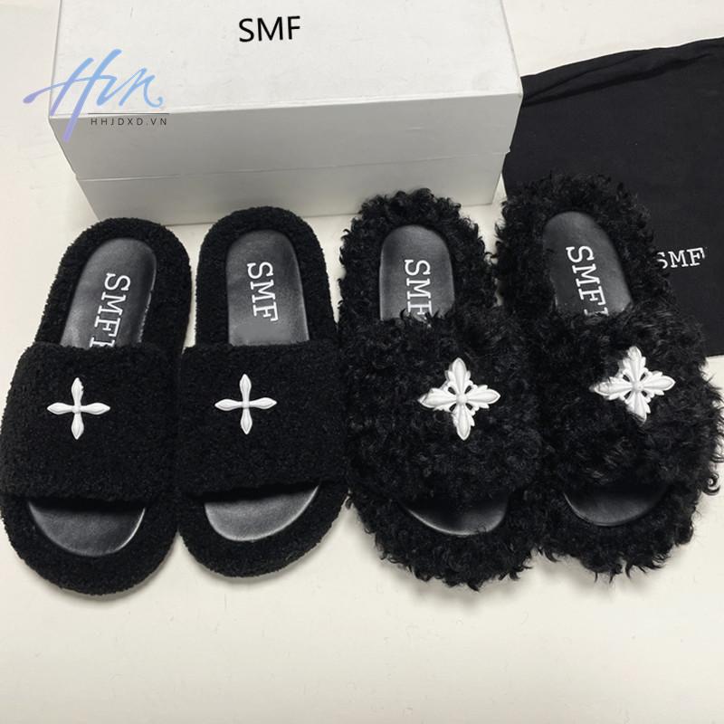 Dép Lông Cừu Đế Dày Phong Cách Thời Trang Mới 2022 Dành Cho Nữ