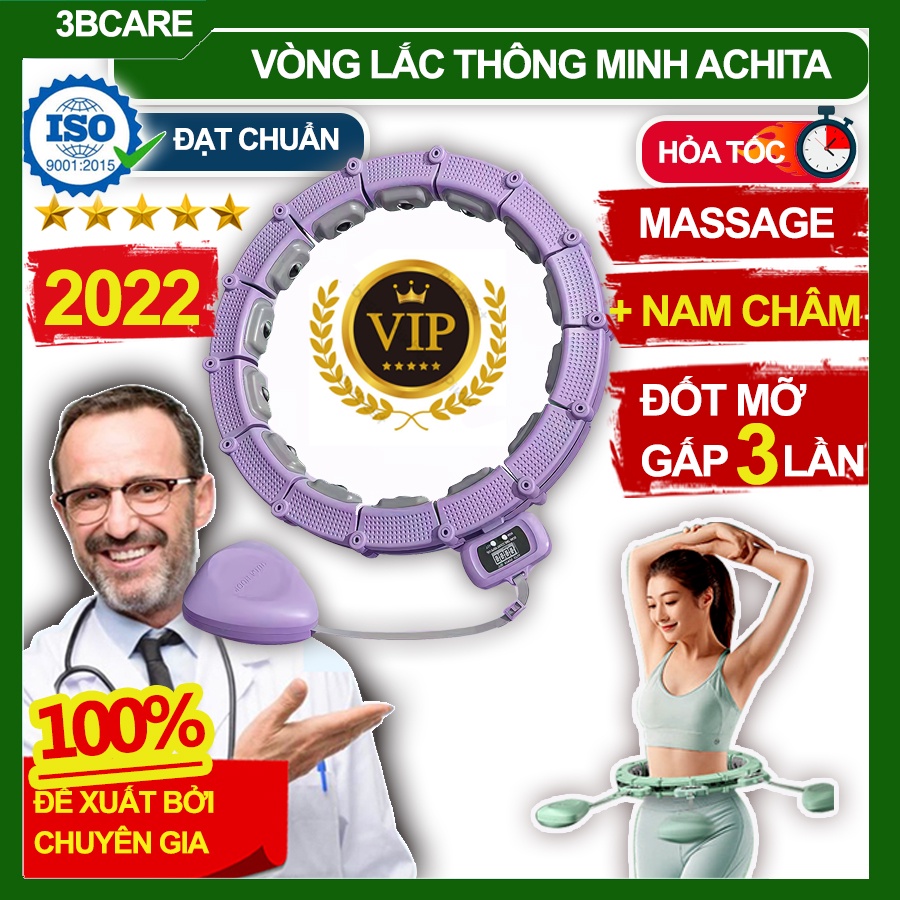 Vòng lắc eo thông minh ACHITA V20 công nghệ Shiatsu đốt mỡ siêu hiệu quả - Shop 3B Care