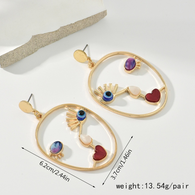 Đôi Khuyên Tai Hình Mặt Người Độc Đáo Dành Cho Nữ