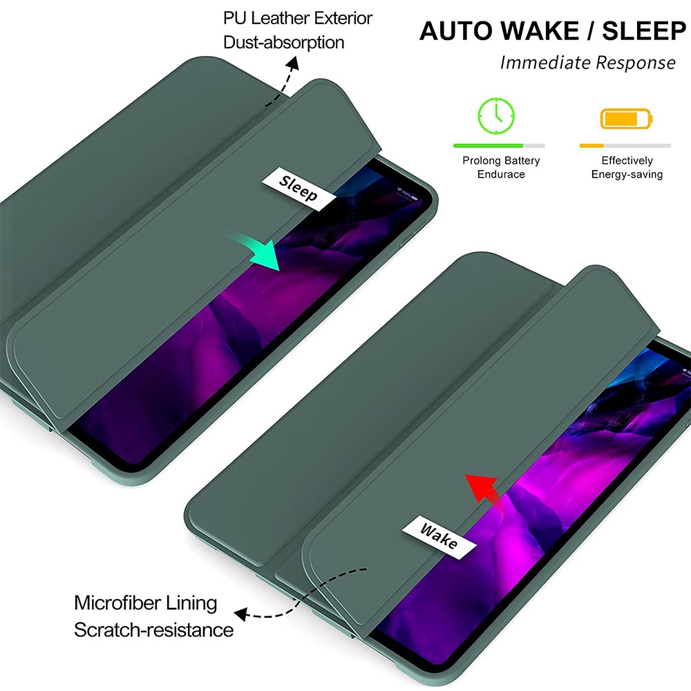 Bao Da Máy Tính Bảng Nắp Gập Từ Tính Thông Minh Cho iPad pro 11 2022 2021 2018 iPad pro 11 M1 M2 iPad Pro11 1st 2nd 3nd 4th