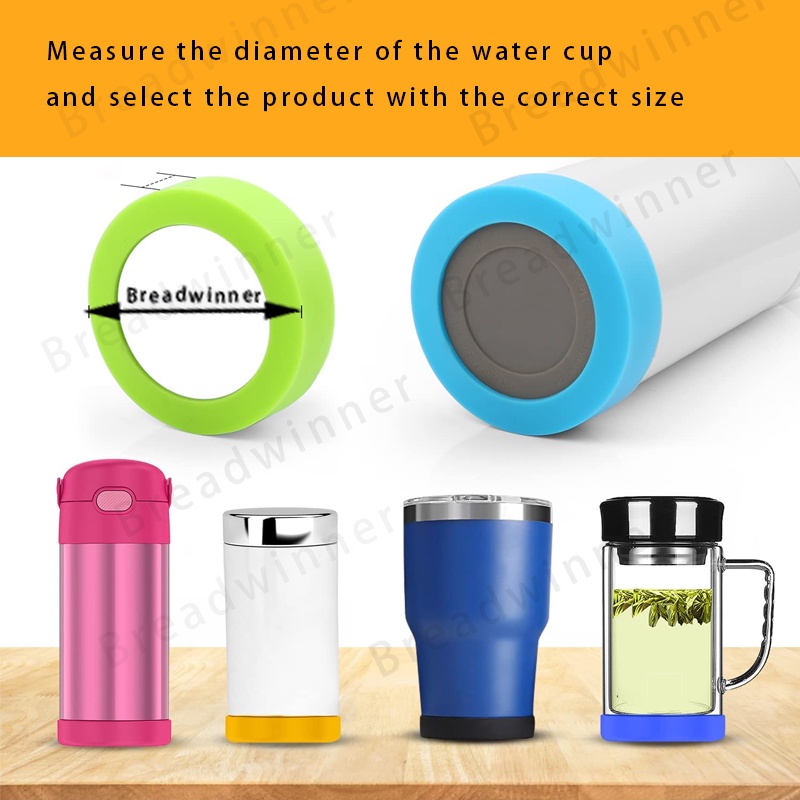 8cm-13.5cm Đế lót ly giữ nhiệt bằng cao su chống trầy xước đáy bình
