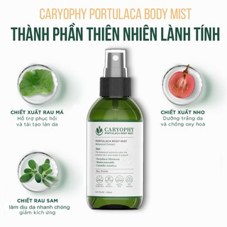 Xịt Mụn Lưng Caryophy Portulaca Body Mist 150ml- dạng xịt