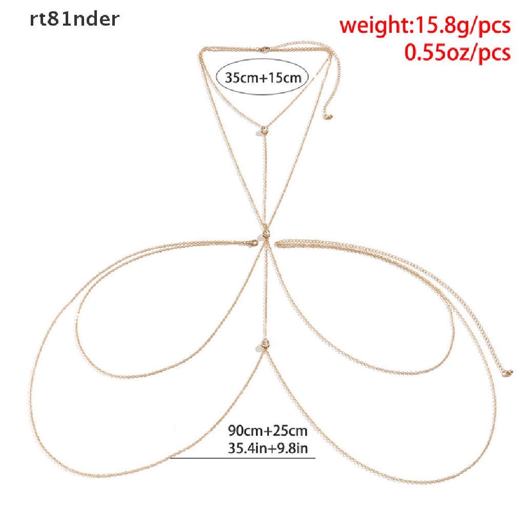 Rt Vòng cổ Cơ Thể Dạng Chuỗi Đơn Giản Phong Cách Boho Quyến Rũ Cho Nữ