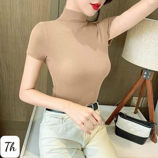 V140 - Áo len cổ cao dáng ôm