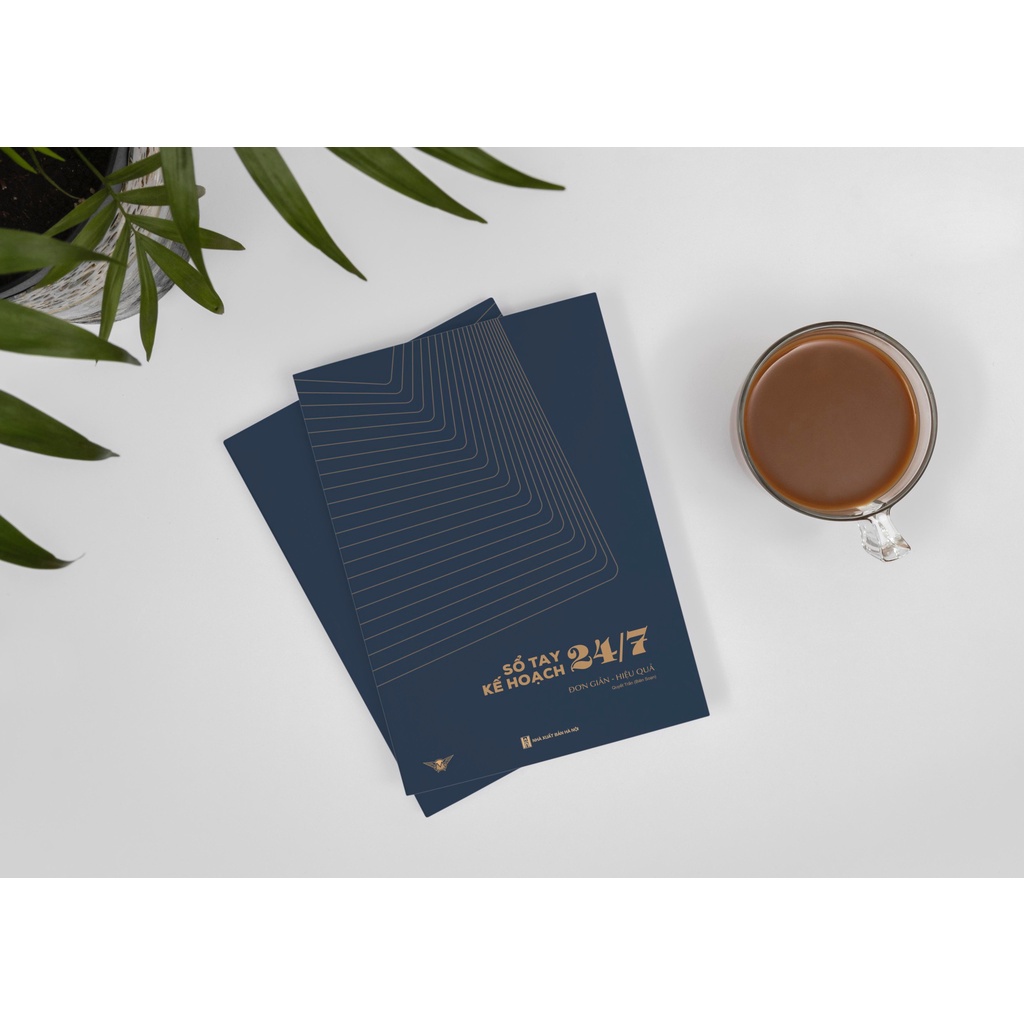 Sách - Sổ tay Kế Hoạch 24/7- Bìa da sang trọng-Xây dựng thói quen lập kế hoạch, vượt qua trì hoãn và chinh phục mục tiêu
