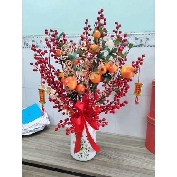 CÀNH ĐÀO ĐÔNG 12 NHÁNH TRANG TRÍ BÌNH HOA NGÀY TẾT