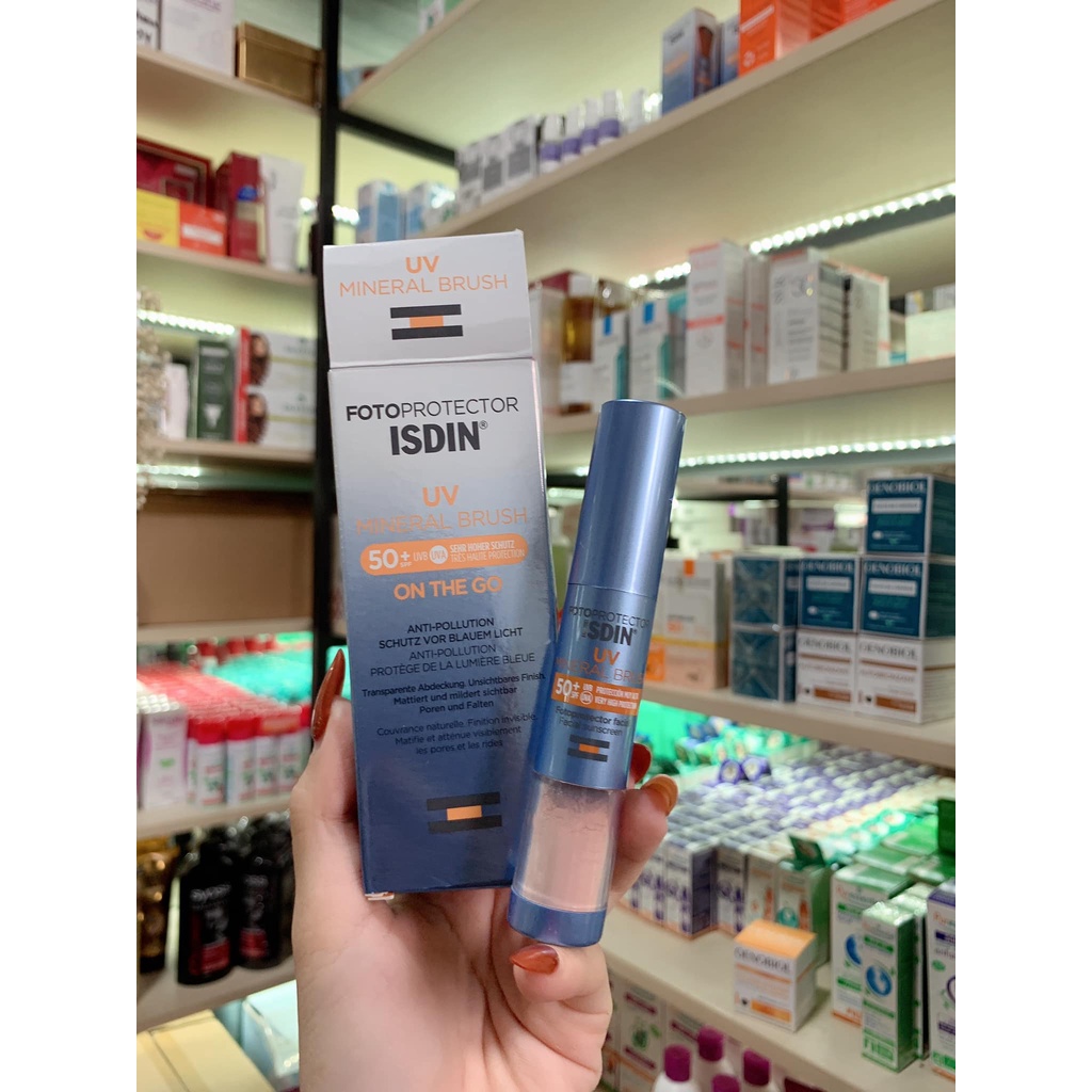 Phấn chống nắng, kiềm dầu Isdin UV Mineral Brush On The Go