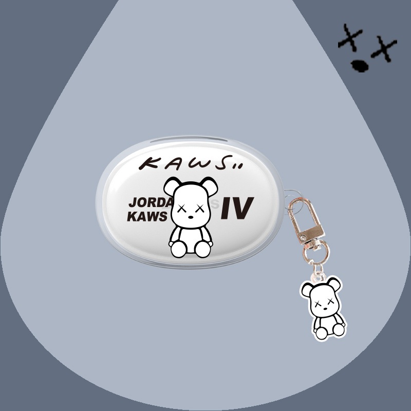 BASEUS Vỏ Bảo Vệ Hộp Sạc Tai Nghe TWS Bowie E2 Bằng TPU Mềm Trong Suốt + Dây Đeo Chống Sốc Đơn Giản