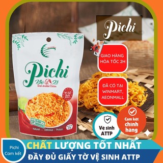 Khô gà xé cay pichi vị truyền thống, khô gà lá chanh ăn vặt