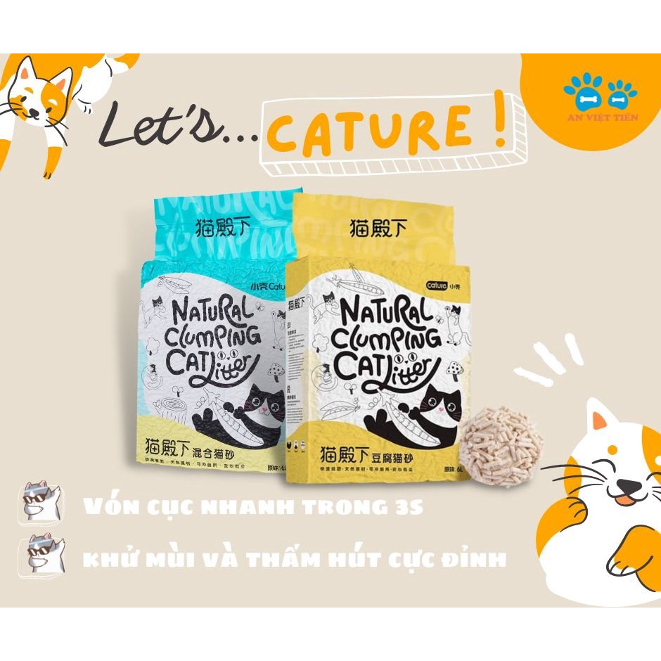 Cát đậu nành Cature Tofu mùi sữa-Hàng nội địa nhập khẩu chính ngạch - Cát vệ sinh cho mèo