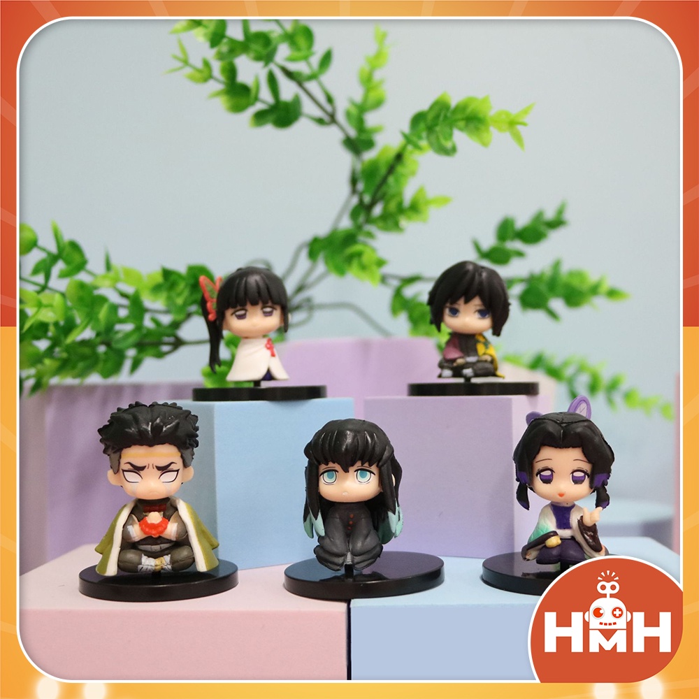 Mô hình Kimetsu no Yaiba, Demon slayer chibi cute trang trí để bàn, sưu tầm mô hình Anime dễ thương
