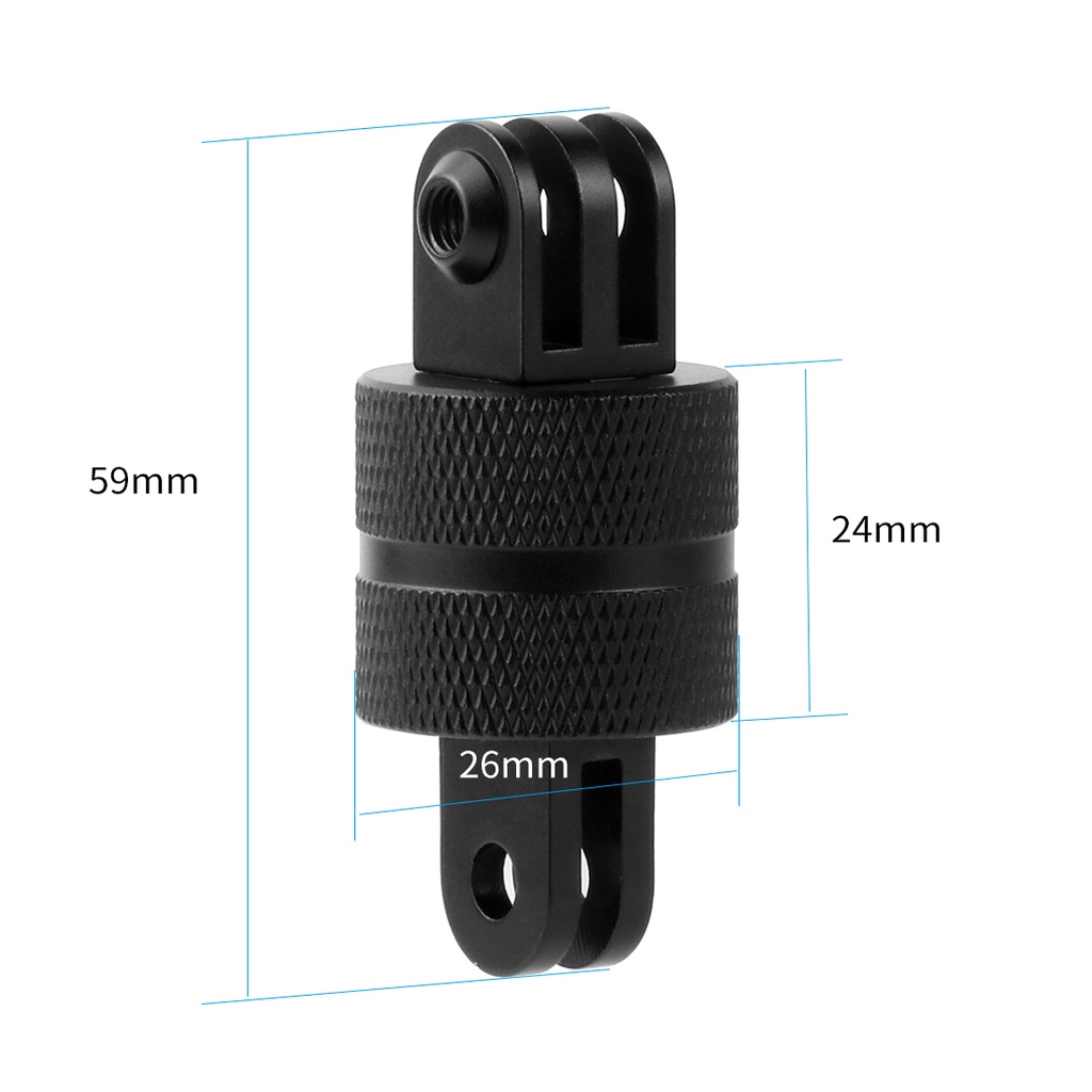 DJI Giá Đỡ Xoay 360 Độ 1 / 4 Bằng Nhôm Cho GOPRO Hero 8 7 6 5 SJCAM Yi