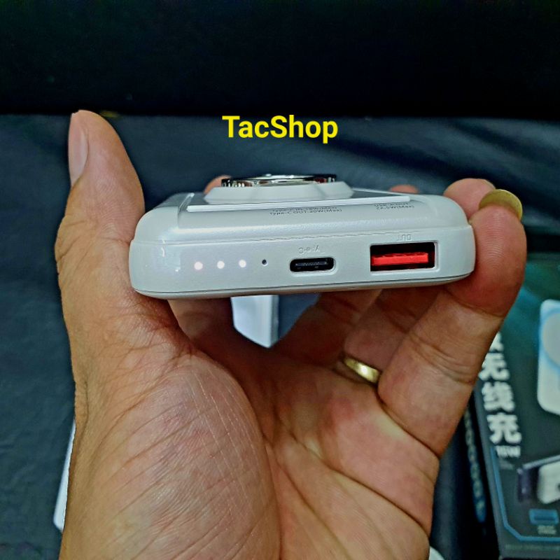 Pin dự phòng không dây từ tính Remax RPP-85 10000mAh hỗ trợ sạc magsafe 15W , sạc nhanh PD 20W QC 22.5W Chính Hãng