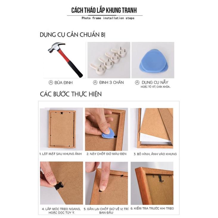 Khung Hình 30x40cm Treo Tường ,Khung Ảnh Bằng Khen,Khung Tranh Trang Trí - Nhựa Mica trong suốt, sang trọng