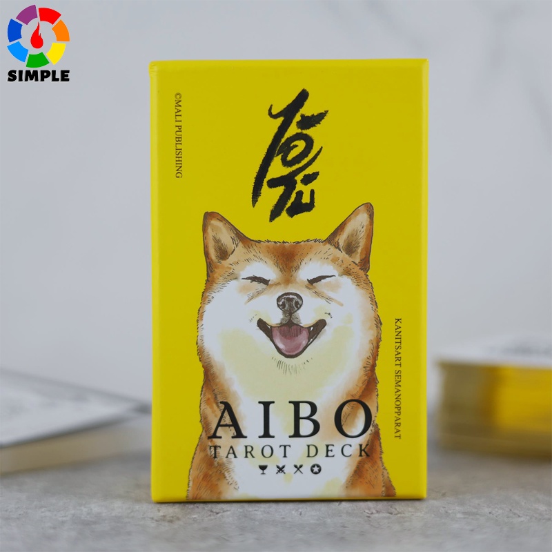 Cute dog Aibo Tarot cards Deck Beginner Divination Oracle Game