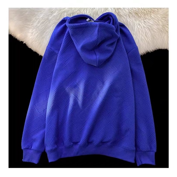 Áo hoodie AOKANG dây rút dáng rộng in chữ phong cách harajuku Hàn Quốc cho nam