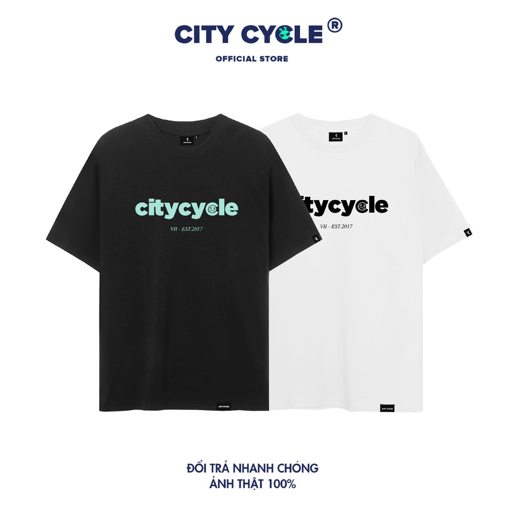 Áo phông local brand Sad Emoji City Cycle thun form rộng unisex cotton in hình