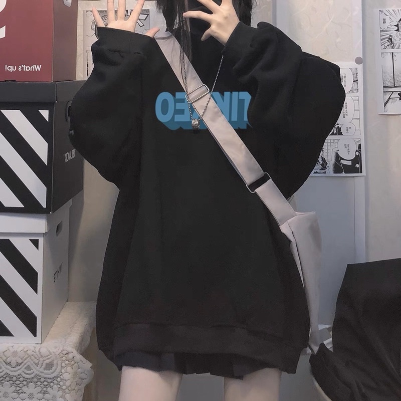 Áo Sweater Nỉ Bông Dài Tay TIKKEO Unisex