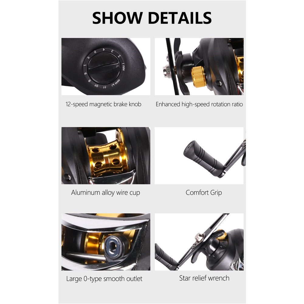 Máy Câu Cá 18 + 1 8kg 7.2: 1 Chất Lượng Cao