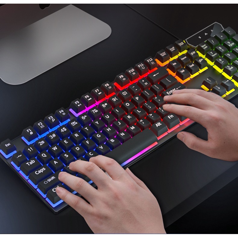 Bàn phím máy tính giả cơ Led RGB trải nghiệm cảm giác gõ tuyệt vời