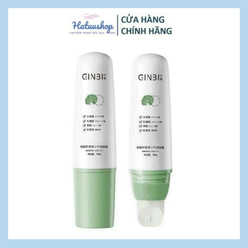 Sữa Rửa Mặt Tạo Bọt Rau Củ Quả Ginbi Giúp Làm Sạch Lỗ Chân Lông, Làm Sạch Bụi Bẩn Từ Sâu Bên Trong